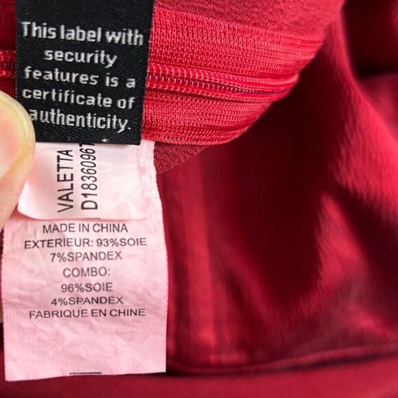 Diane Von Furstenberg Valetta Red Silk Blend Mini Dress One Shoulder Size 2 - Picture 15 of 16